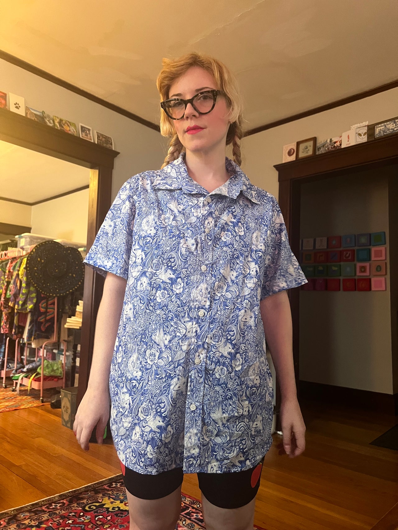 Possum Button-up Shirt (98% cotton)