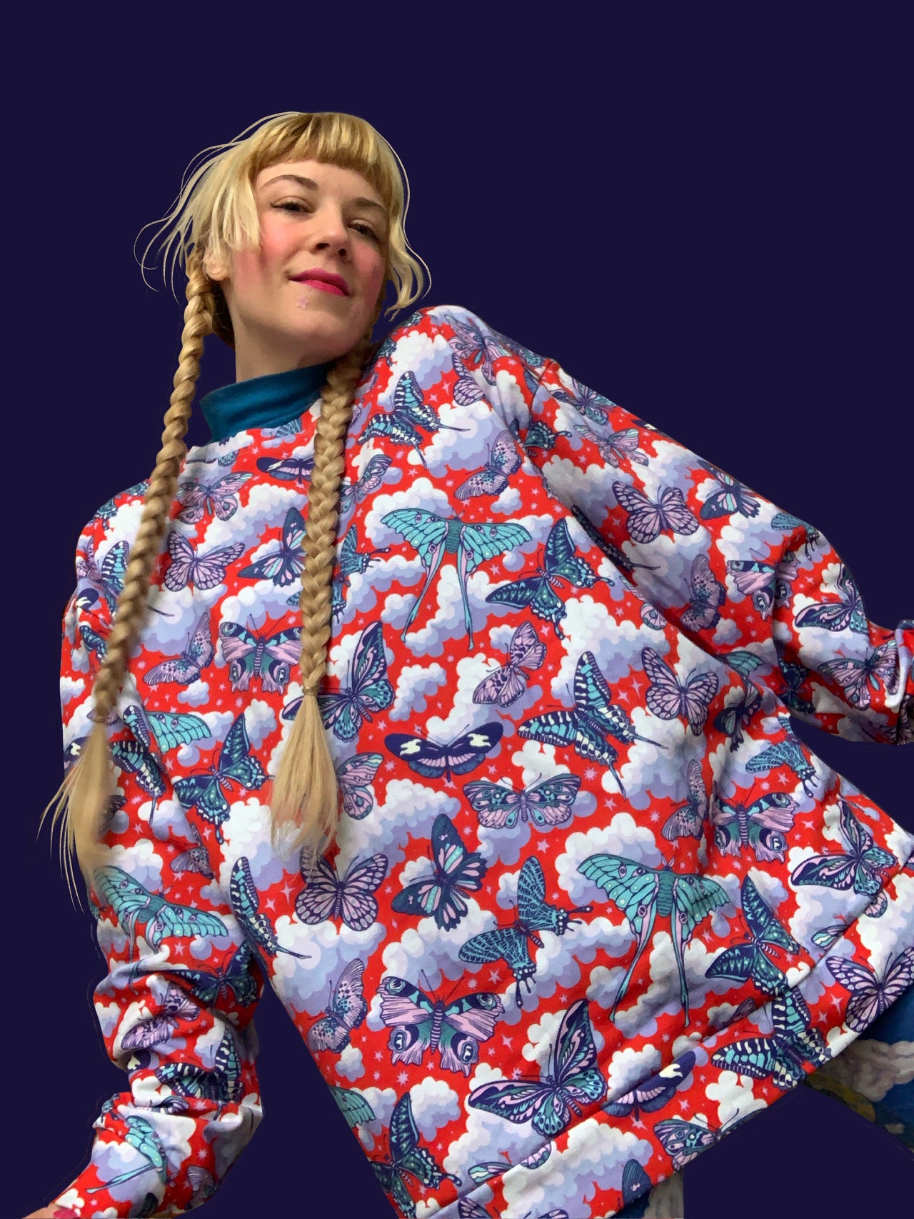 (pre-order) Butterfly Sky Pullover (now in 95% cotton)