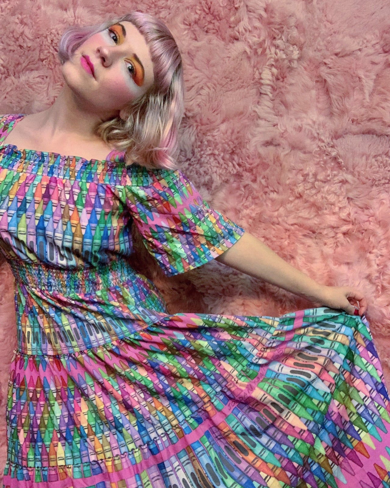Crayon Rainbow Dress