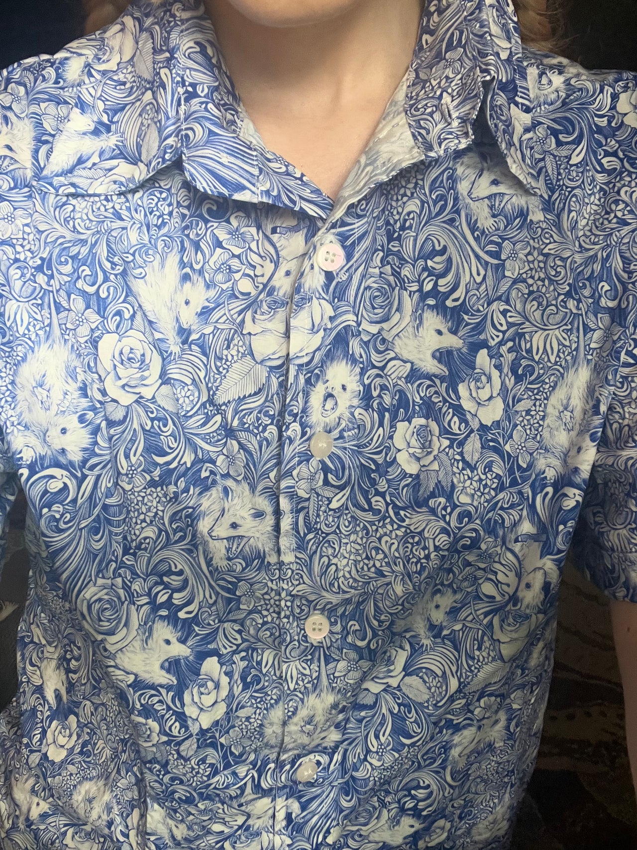 Possum Button-up Shirt (98% cotton)