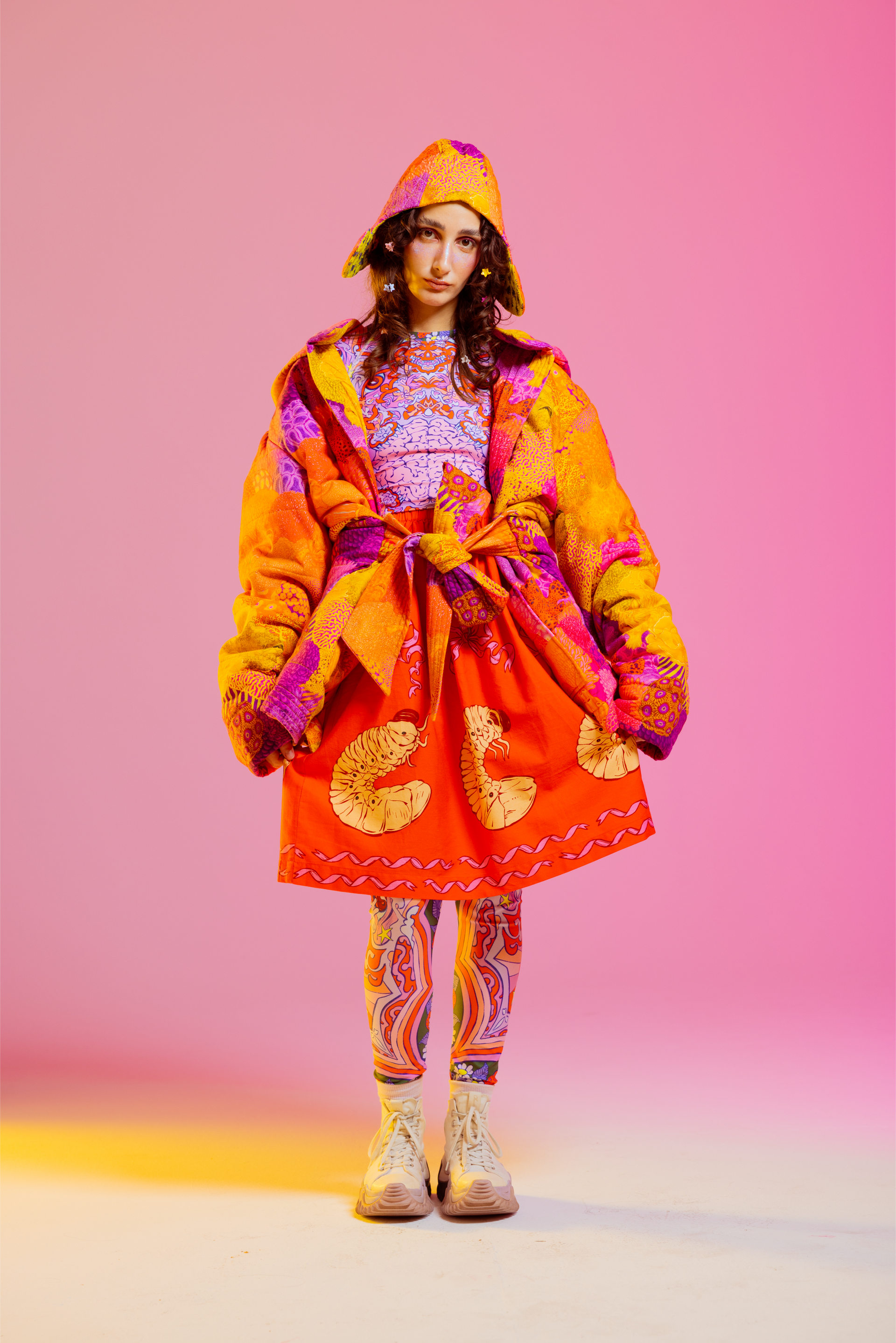 【rosymonster】ohana kurage organdie skirt rosymonster】ohana kurage organdie skirt rosymonster
