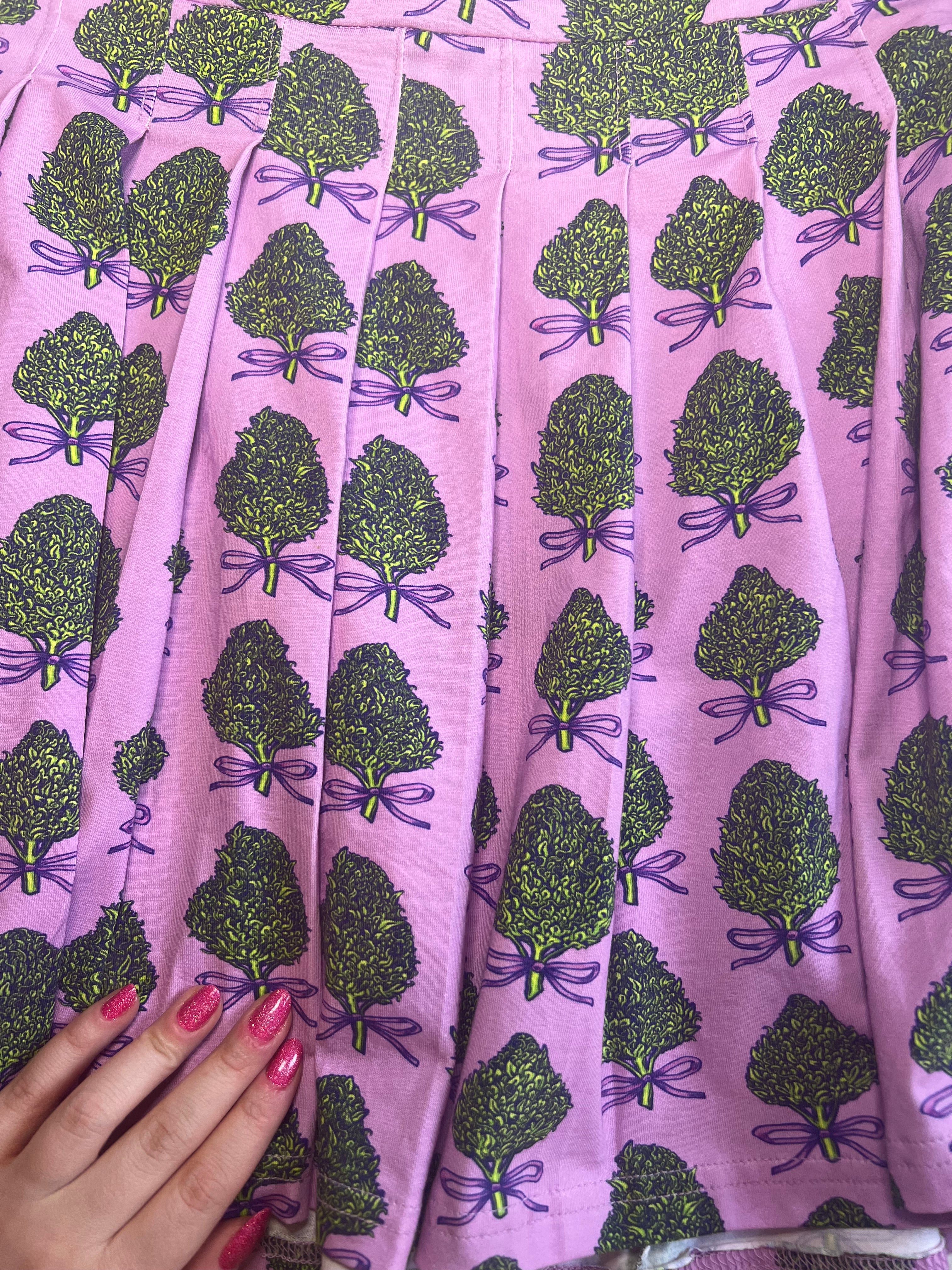 Happy Trees Pleated Nugget Skirt * Beautiful Genius by Jordan