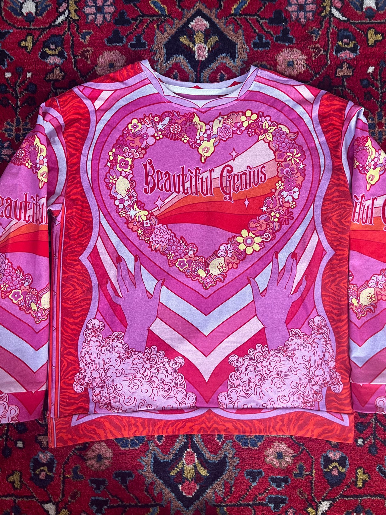 (pre-order) Pink Genius Pullover (now in 95% cotton)